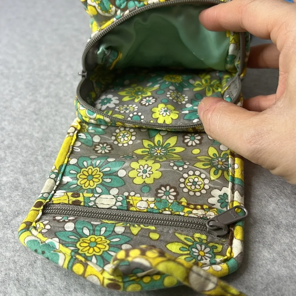 Vera Bradley All Wrapped Up Jewelry Travel Case Lemon Parfait Retired - Picture 13 of 17
